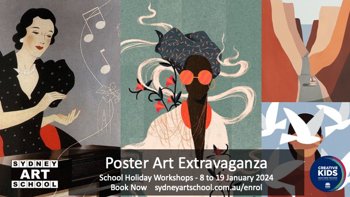 Holiday Art Workshop Poster Art