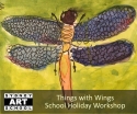 school holiday art things with wings