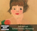 school holiday art self portrait